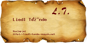 Liedl Tünde névjegykártya